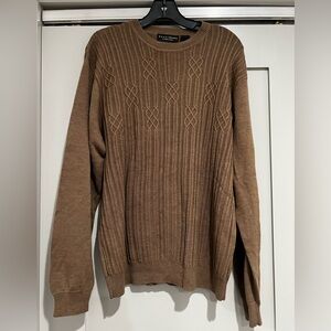 Crazy Horse Brown Cable Knit Sweater